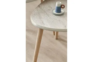 Horatio Sett med bord 80 cm - Sand - Møbler - Bord - Avlastningsbord & sidobord - Settbord