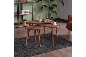 Horatio Sett med bord 80 cm - Sand - Møbler - Bord - Avlastningsbord & sidobord - Settbord