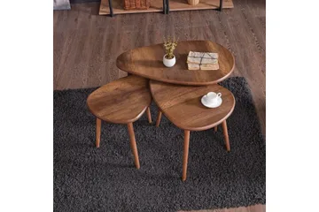 Horatio Sett med bord 80 cm - Sand - Møbler - Bord - Avlastningsbord & sidobord - Settbord