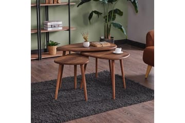 Horatio Sett med bord 80 cm - Sand - Møbler - Bord - Avlastningsbord & sidobord - Settbord