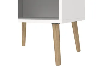 Hostafranc Sengebord 50,2 cm - Hvit - Møbler - Bord - Avlastningsbord & sidobord - Sengebord & nattbord