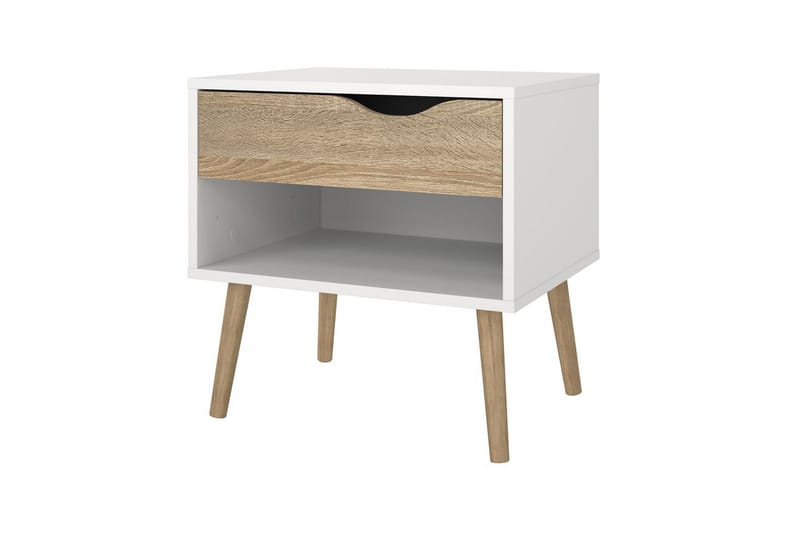 Hostafranc Sengebord 50,2 cm, Hvit