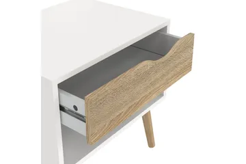 Hostafranc Sengebord 50,2 cm - Hvit - Møbler - Bord - Avlastningsbord & sidobord - Sengebord & nattbord