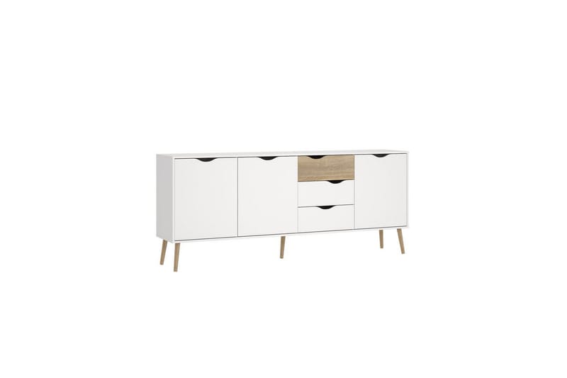 Hostafranc Skjenk 195,7 cm - Hvit - Oppbevaring - Oppbevaringsmøbler - Sideboard & skjenk
