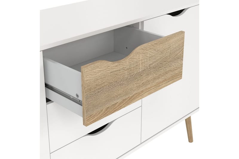 Hostafranc Skjenk 195,7 cm - Hvit - Oppbevaring - Oppbevaringsmøbler - Sideboard & skjenk