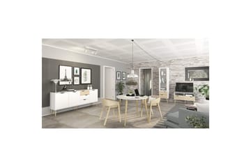 Hostafranc Skjenk 195,7 cm - Hvit - Oppbevaring - Oppbevaringsmøbler - Sideboard & skjenk