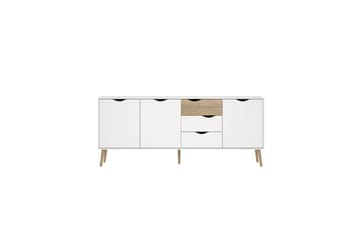 Hostafranc Skjenk 195,7 cm - Hvit - Oppbevaring - Oppbevaringsmøbler - Sideboard & skjenk