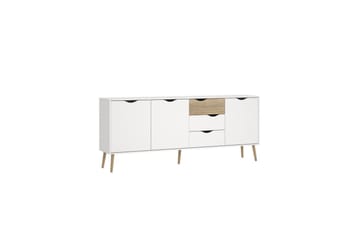 Hostafranc Skjenk 195,7 cm - Hvit - Oppbevaring - Oppbevaringsmøbler - Sideboard & skjenk