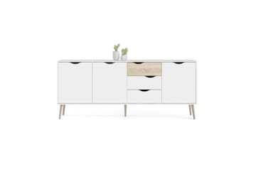 Hostafranc Skjenk 195,7 cm - Hvit - Oppbevaring - Oppbevaringsmøbler - Sideboard & skjenk