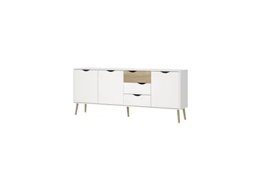 Hostafranc Skjenk 195,7 cm - Hvit - Oppbevaring - Oppbevaringsmøbler - Sideboard & skjenk