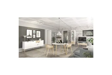 Hostafranc Skjenk 195,7 cm - Hvit - Oppbevaring - Oppbevaringsmøbler - Sideboard & skjenk