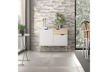 Hostafranc Skjenk 98,7 cm - Hvit - Oppbevaring - Oppbevaringsmøbler - Sideboard & skjenk