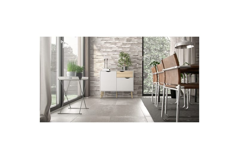 Hostafranc Skjenk 98,7 cm - Hvit - Oppbevaring - Oppbevaringsmøbler - Sideboard & skjenk