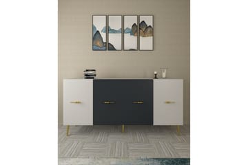 Huelva Konsollbord 150 cm - Hvit/Antrasitt - Møbler - Bord - Avlastningsbord & sidobord - Konsollbord & gangbord