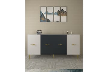 Huelva Konsollbord 150 cm - Hvit/Antrasitt - Møbler - Bord - Avlastningsbord & sidobord - Konsollbord & gangbord