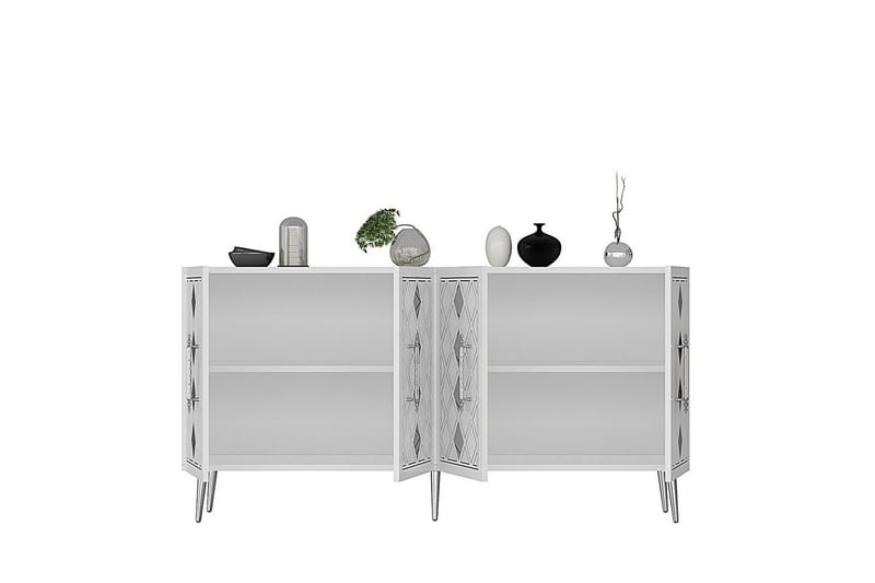 Ilna Konsollbord 150 cm - Hvit/Sølv - Møbler - Bord - Avlastningsbord & sidobord - Konsollbord & gangbord