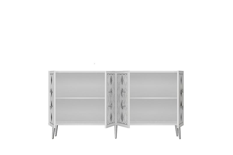 Ilna Konsollbord 150 cm - Hvit/Sølv - Møbler - Bord - Avlastningsbord & sidobord - Konsollbord & gangbord