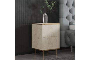 Imaj Nattbord 40 cm - Beige/Gull - Møbler - Bord - Avlastningsbord & sidobord - Sengebord & nattbord