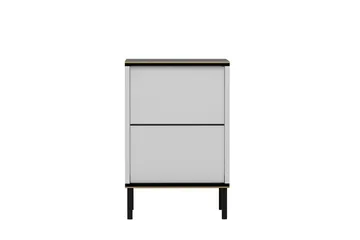 Imaj Nattbord 40 cm - Hvit/Svart/Gull - Møbler - Bord - Avlastningsbord & sidobord - Sengebord & nattbord