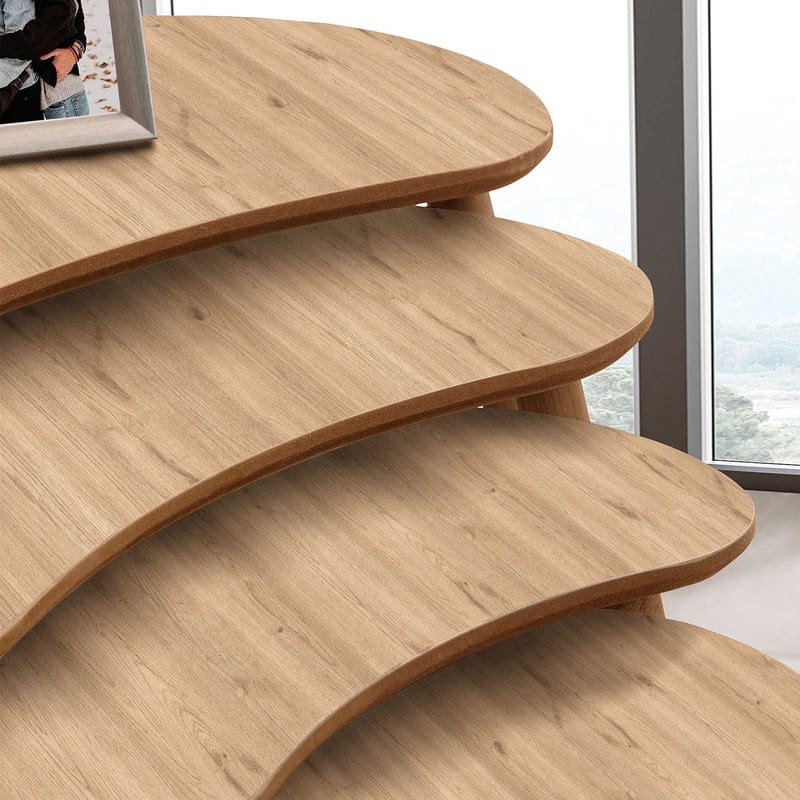 Indumati settbord 75 cm - Eik - Møbler - Bord - Avlastningsbord & sidobord - Settbord