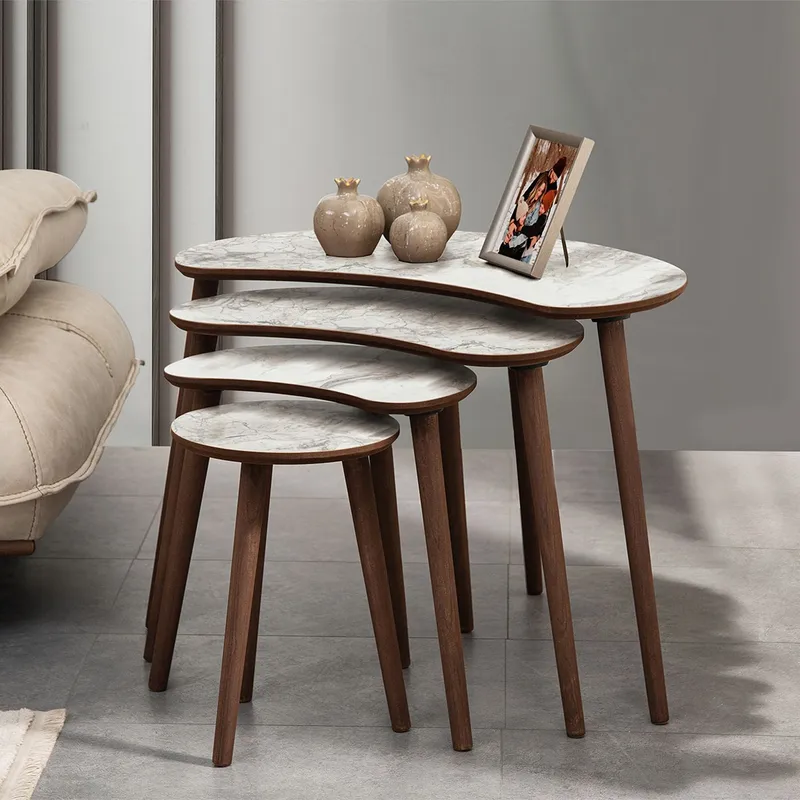 Indumati settbord 75 cm - Hvit - Møbler - Bord - Avlastningsbord & sidobord - Settbord