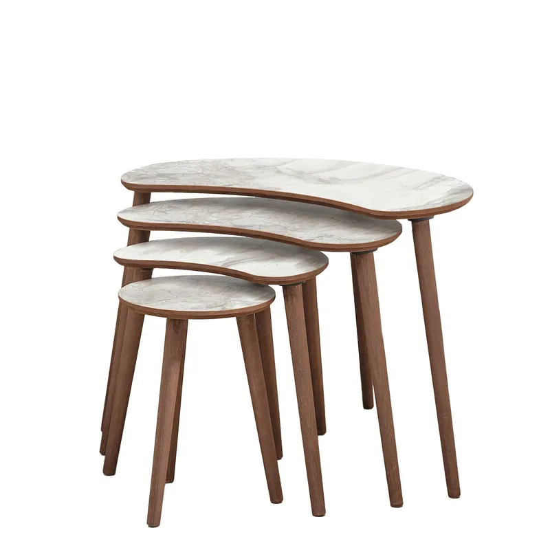 Indumati settbord 75 cm, Hvit