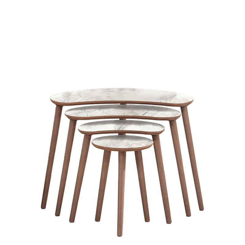 Indumati settbord 75 cm - Hvit - Møbler - Bord - Avlastningsbord & sidobord - Settbord