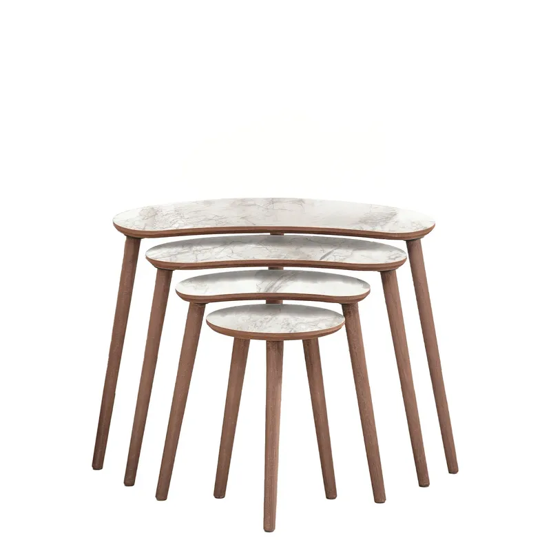 Indumati settbord 75 cm - Hvit - Møbler - Bord - Avlastningsbord & sidobord - Settbord