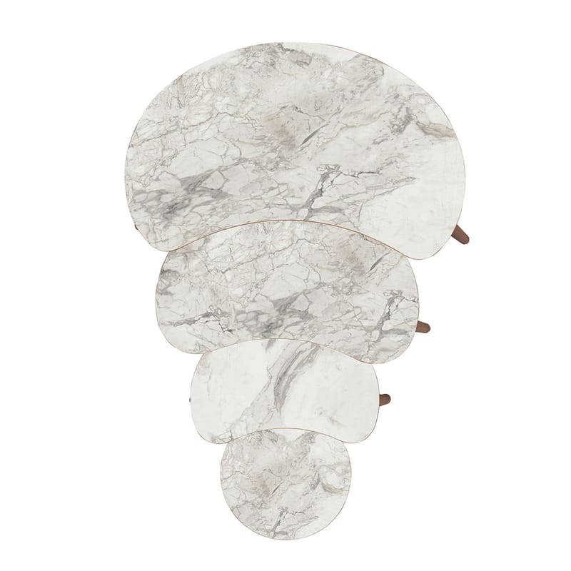 Indumati settbord 75 cm - Hvit - Møbler - Bord - Avlastningsbord & sidobord - Settbord