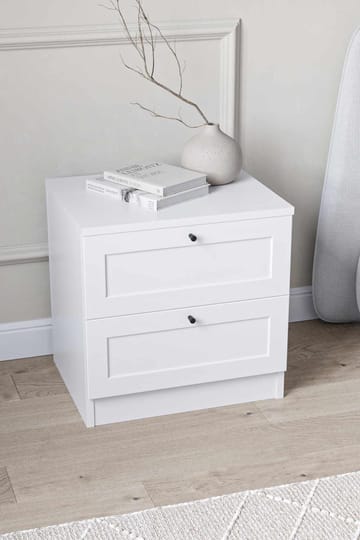 Interlaken nattbord 50 cm - Hvit - Møbler - Bord - Avlastningsbord & sidobord - Sengebord & nattbord