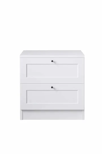 Interlaken nattbord 50 cm - Hvit - Møbler - Bord - Avlastningsbord & sidobord - Sengebord & nattbord