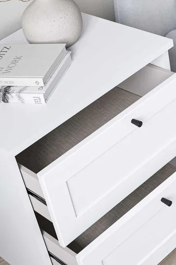 Interlaken nattbord 50 cm - Hvit - Møbler - Bord - Avlastningsbord & sidobord - Sengebord & nattbord