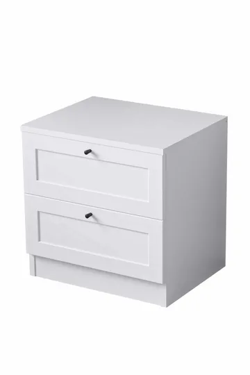 Interlaken nattbord 50 cm - Hvit - Møbler - Bord - Avlastningsbord & sidobord - Sengebord & nattbord