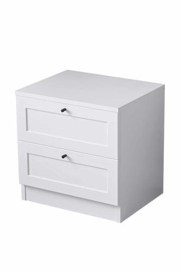 Interlaken nattbord 50 cm - Hvit - Møbler - Bord - Avlastningsbord & sidobord - Sengebord & nattbord