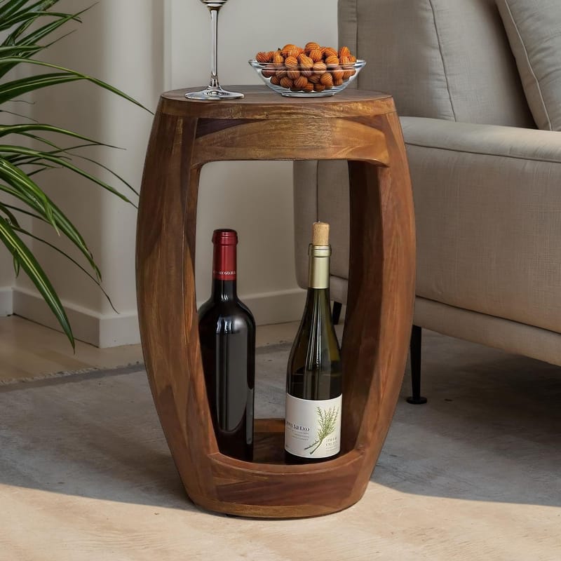 Ivouna Sidebord 30 cm - varm mørkebrun - Møbler - Bord - Avlastningsbord & sidobord - Brettbord og småbord