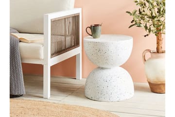 Jacksonville Sidebord 40 cm - Hvit/Blå - Møbler - Bord - Avlastningsbord & sidobord - Lampebord & sidebord