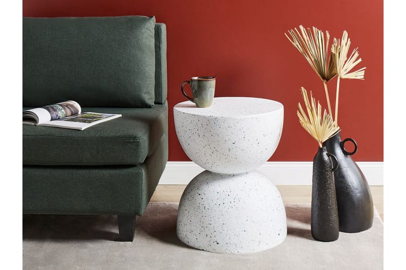 Jacksonville Sidebord 40 cm - Hvit/Blå - Møbler - Bord - Avlastningsbord & sidobord - Lampebord & sidebord