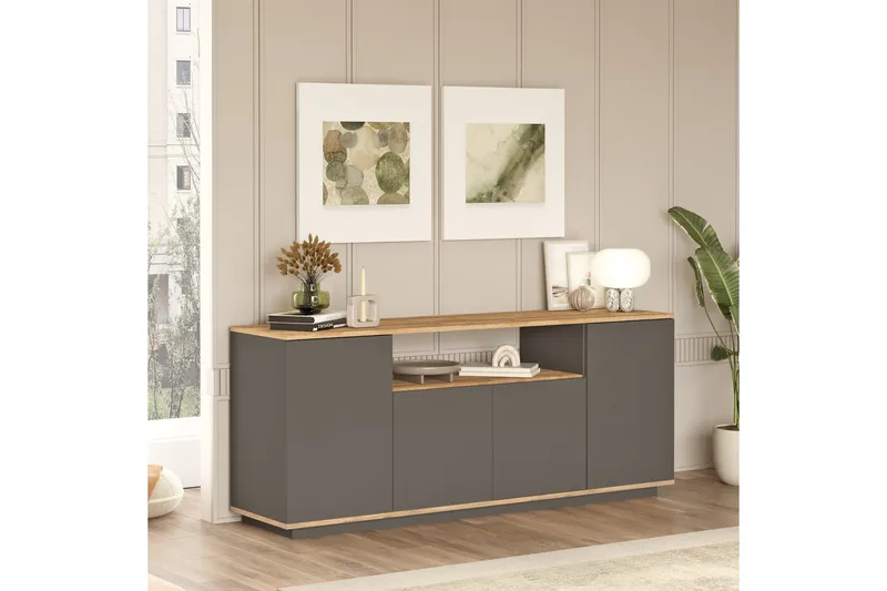 Jaivind Konsollbord 180 cm - Brun/Antrasitt - Møbler - Bord - Avlastningsbord & sidobord - Konsollbord & gangbord