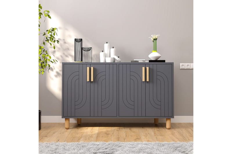 Januka Konsollbord 120 cm - Antrasitt - Møbler - Bord - Avlastningsbord & sidobord - Konsollbord & gangbord