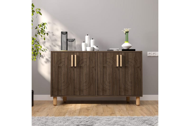 Januka Konsollbord 120 cm - Brun/Mørkfarget tre - Møbler - Bord - Avlastningsbord & sidobord - Konsollbord & gangbord