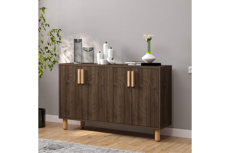 Januka Konsollbord 120 cm - Brun/Mørkfarget tre - Møbler - Bord - Avlastningsbord & sidobord - Konsollbord & gangbord