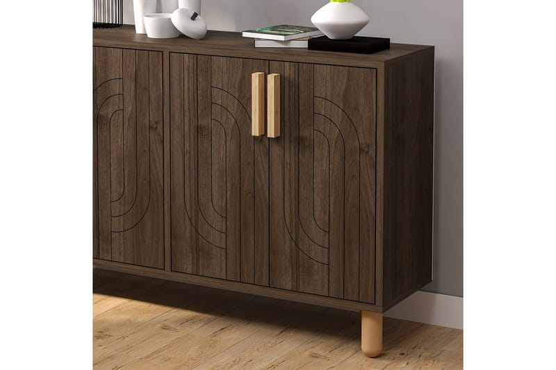 Januka Konsollbord 120 cm - Brun/Mørkfarget tre - Møbler - Bord - Avlastningsbord & sidobord - Konsollbord & gangbord