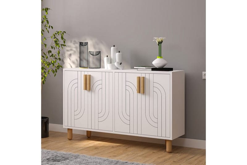 Januka Konsollbord 120 cm - Hvit - Møbler - Bord - Avlastningsbord & sidobord - Konsollbord & gangbord