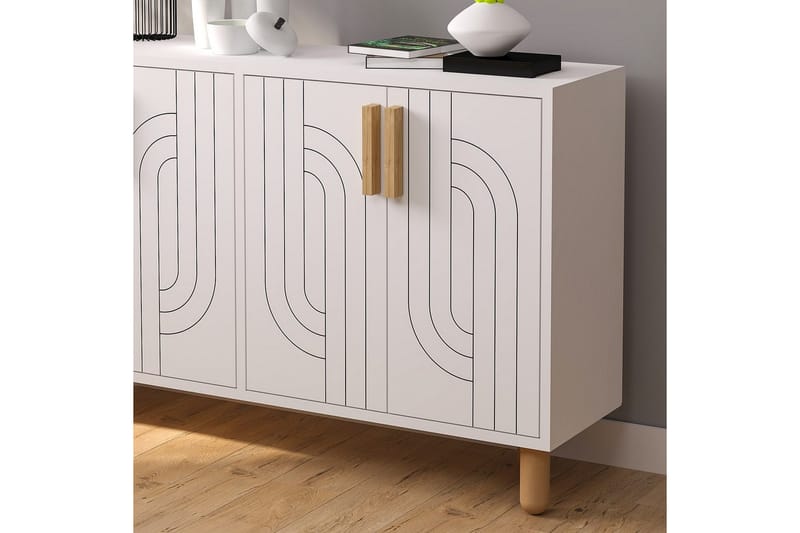 Januka Konsollbord 120 cm - Hvit - Møbler - Bord - Avlastningsbord & sidobord - Konsollbord & gangbord