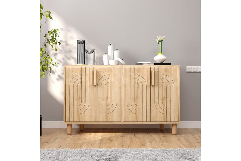 Januka Konsollbord 120 cm - Mellomfarget tre - Møbler - Bord - Avlastningsbord & sidobord - Konsollbord & gangbord