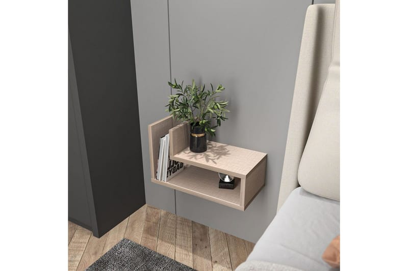 Jarlech Nattbord 45 cm - Beige - Møbler - Bord - Avlastningsbord & sidobord - Sengebord & nattbord