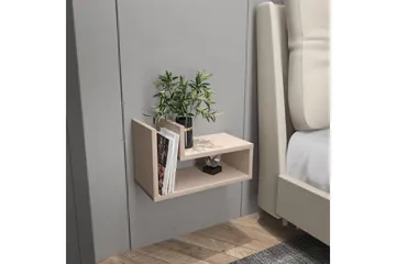 Jarlech Nattbord 45 cm - Beige - Møbler - Bord - Avlastningsbord & sidobord - Sengebord & nattbord