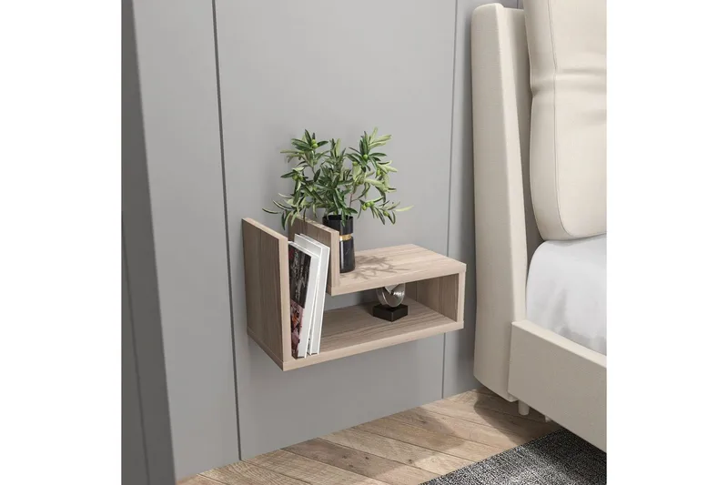 Jarlech Nattbord 45 cm - Rød - Møbler - Bord - Avlastningsbord & sidobord - Sengebord & nattbord