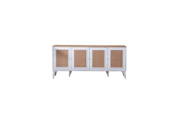 Jatinder Konsollbord 80 cm - Mellomfarget tre/Hvit - Møbler - Bord - Avlastningsbord & sidobord - Konsollbord & gangbord