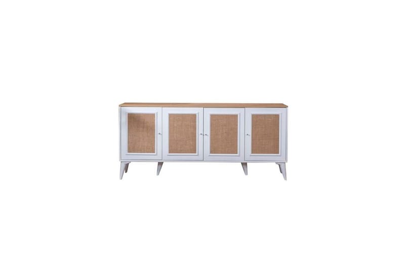 Jatinder Konsollbord 80 cm - Mellomfarget tre/Hvit - Møbler - Bord - Avlastningsbord & sidobord - Konsollbord & gangbord